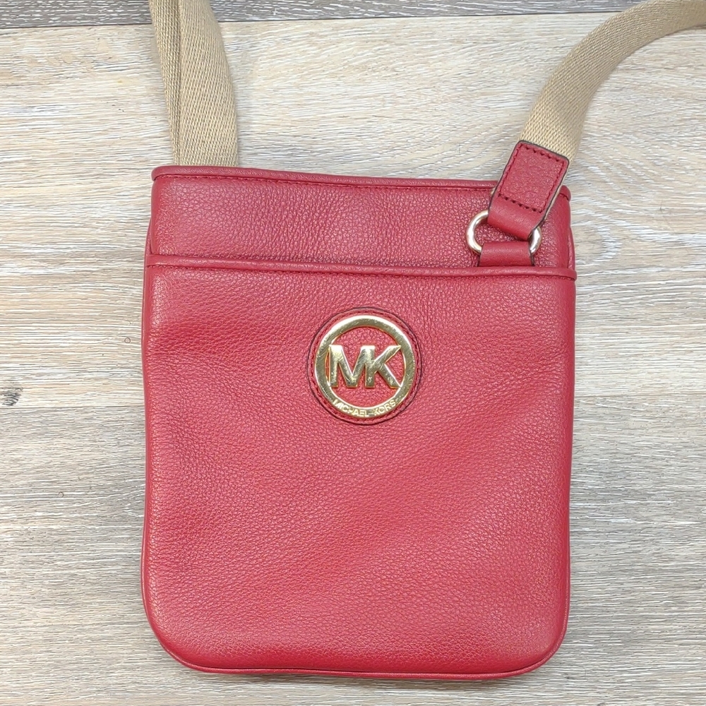 Michael Kors Red Crossbody Bag